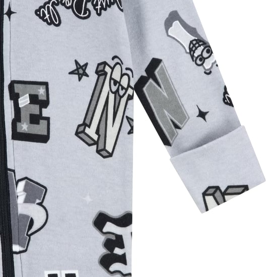 Nike Baby Boys Next Gen Full Foot Romper (Smoke Grey) - Image 3