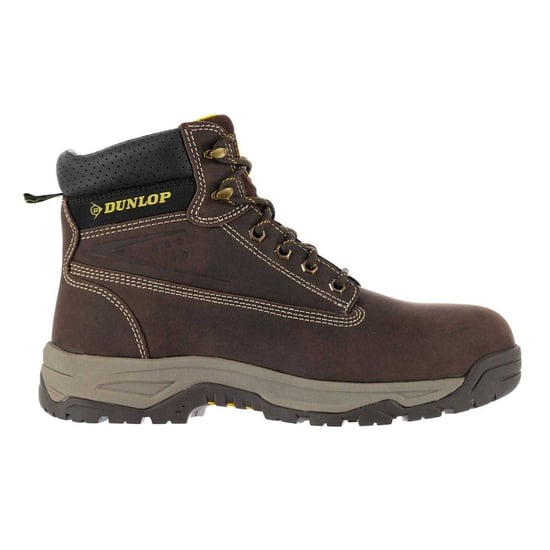Dunlop Veiligheidslaarzen voor heren van nubuck met stalen neus (Bruin) - Image 1