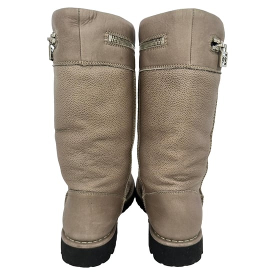 Chanel Motorlaarzen in Bruin Leer - Image 5