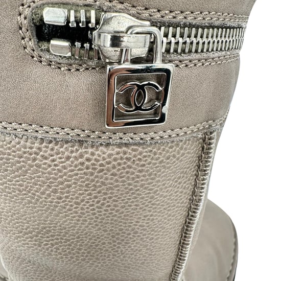 Chanel Motorlaarzen in Bruin Leer - Image 6
