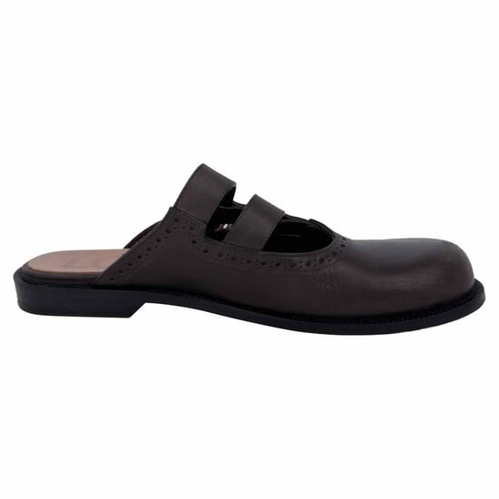 Loewe Campo Mary Jane Muilen in Bruin Leer - Image 1