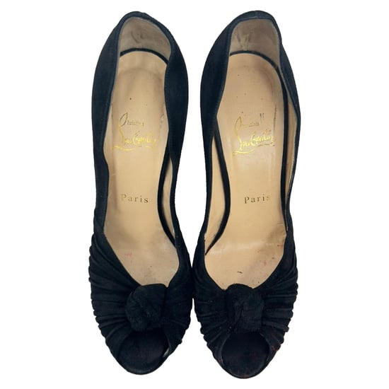Christian Louboutin Greissimo Knooppumps in Zwart Suède - Image 4