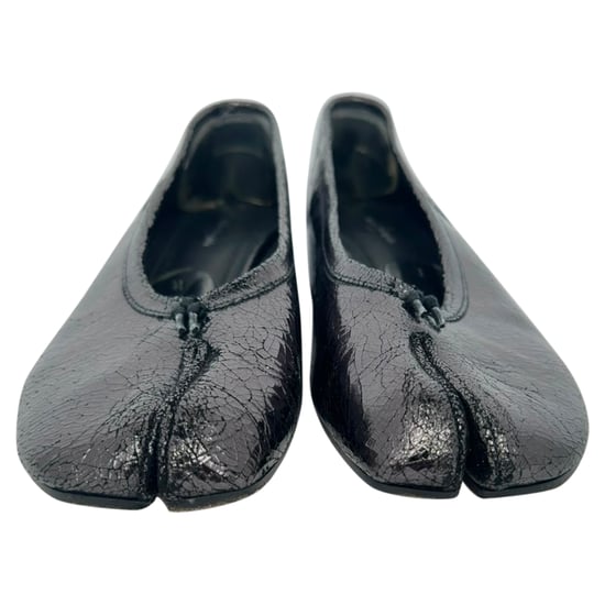 Maison Margiela Tabi Block Heels in Black Leather - Image 2
