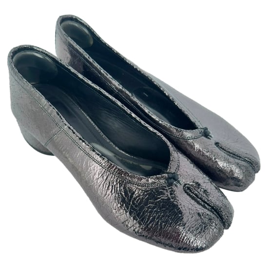 Maison Margiela Tabi Block Heels in Black Leather - Image 5