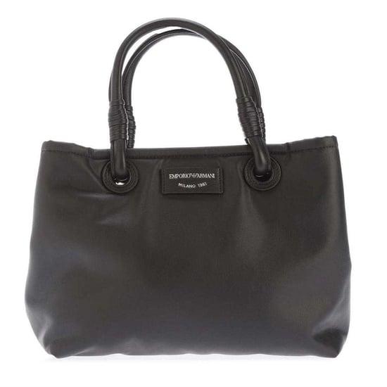 Emporio Armani Tote-väska i konstläder (Svart) - Image 1