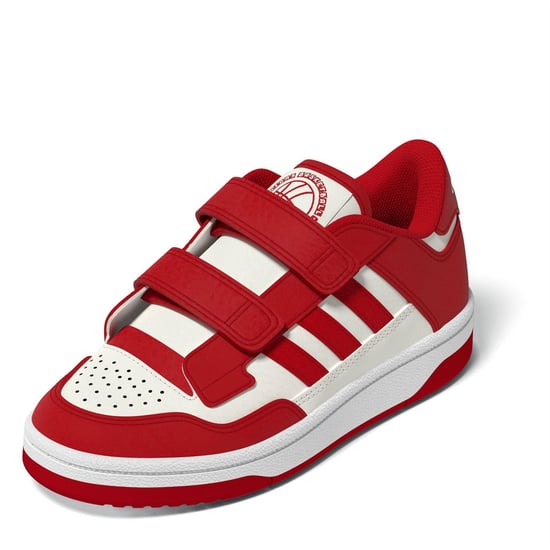 Boys adidas Rapid Court Trainers in Team Colleg Red - Image 3