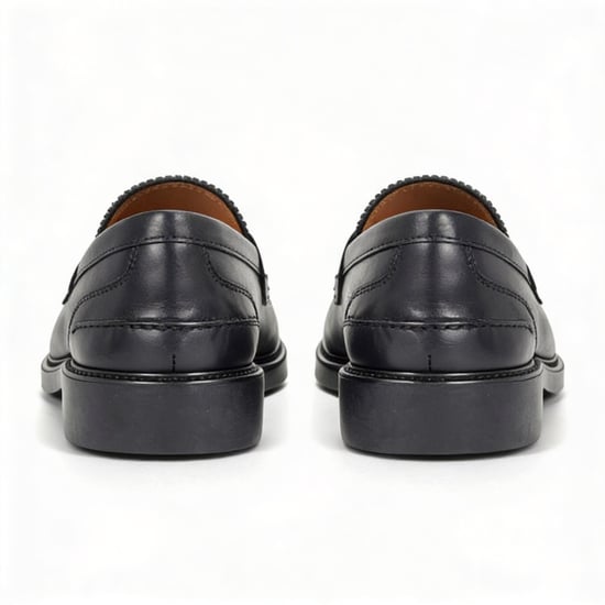 Roamers M059 Mens Loafer Shoes Black - Image 4