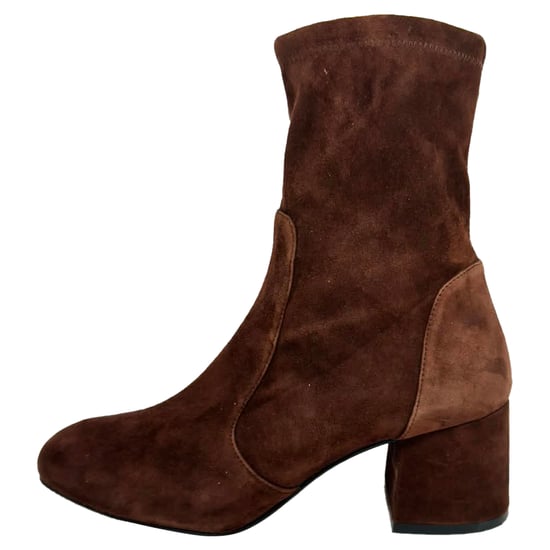 Stuart Weitzman Sleek 60 Enkellaarsjes in Bruin Suède - Image 4