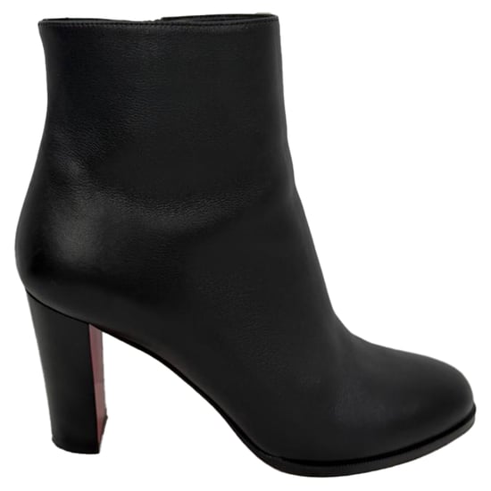 Christian Louboutin Adox 85 Ankle Boots in Black Leather - Image 1