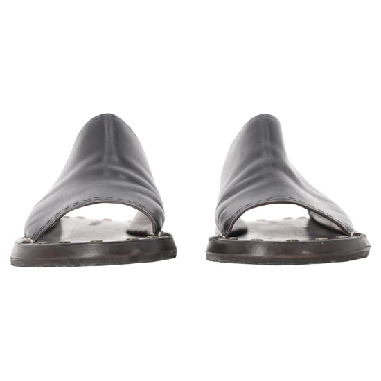 See by Chloé Studded Slide Sandals in Black Leather - Image 3