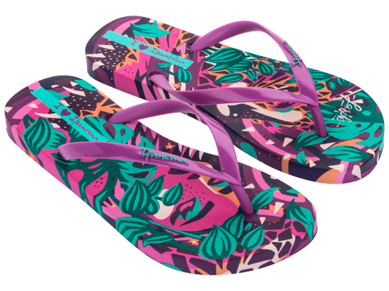 Ipanema Womens Graffiti V Fem Lilac/Green/Pink - Image 1