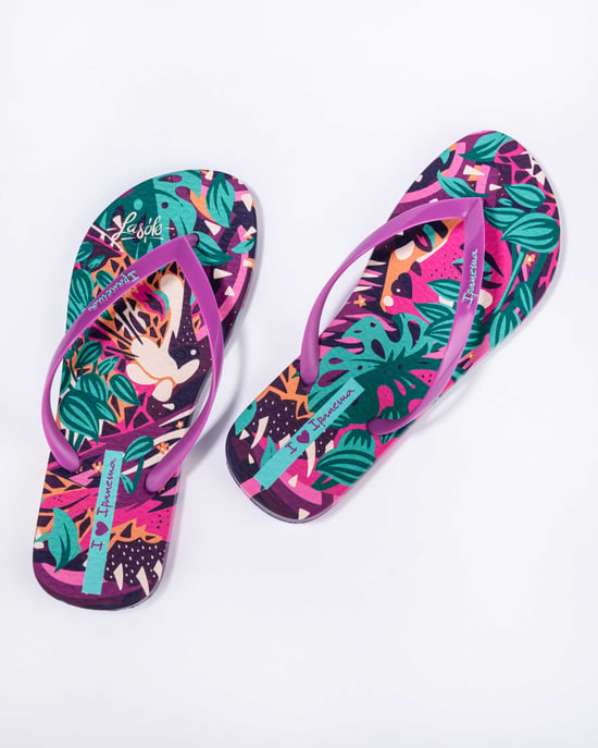 Ipanema Womens Graffiti V Fem Lilac/Green/Pink - Image 2
