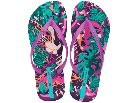 Ipanema Womens Graffiti V Fem Lilac/Green/Pink - Image 3