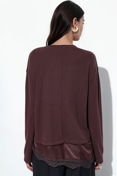 Women’s V-neck Knit Sweater - Image 3
