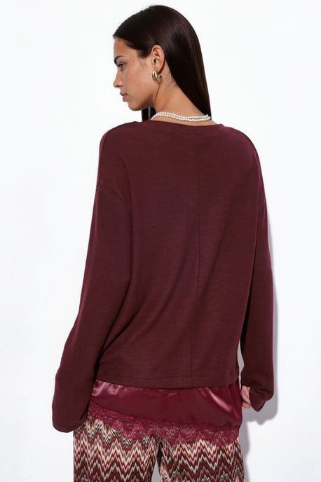 Women’s V-neck Knit Sweater - Image 3