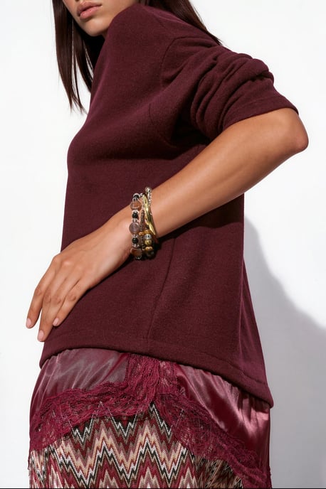 Women’s V-neck Knit Sweater - Image 4