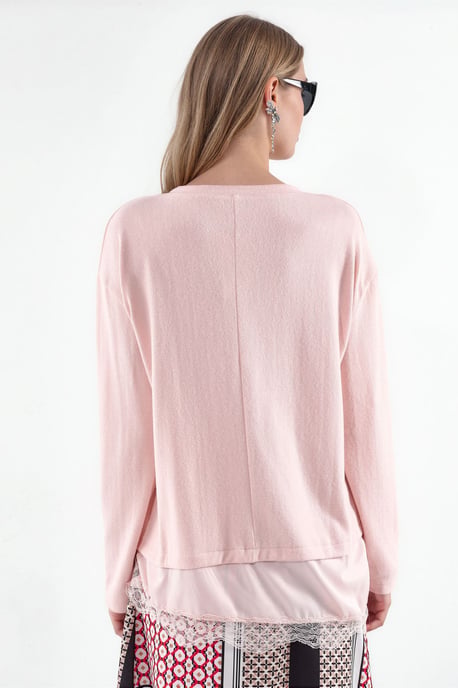 Women’s V-neck Knit Sweater - Image 3