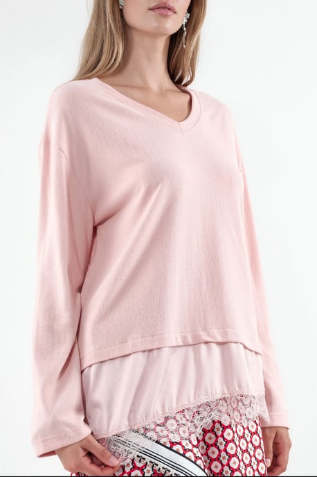 Women’s V-neck Knit Sweater - Image 4