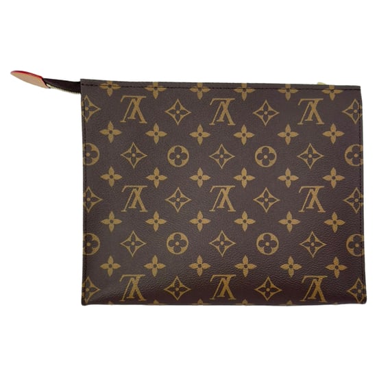 Louis Vuitton Monogram Toiletry Pouch in Brown Leather - Image 3