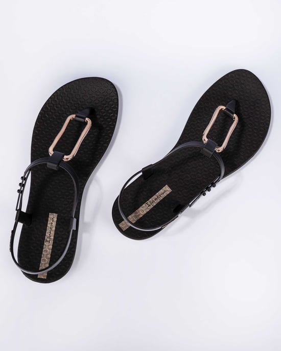 Ipanema Womens Class Modern Sandal Fem Black/Gold - Image 3