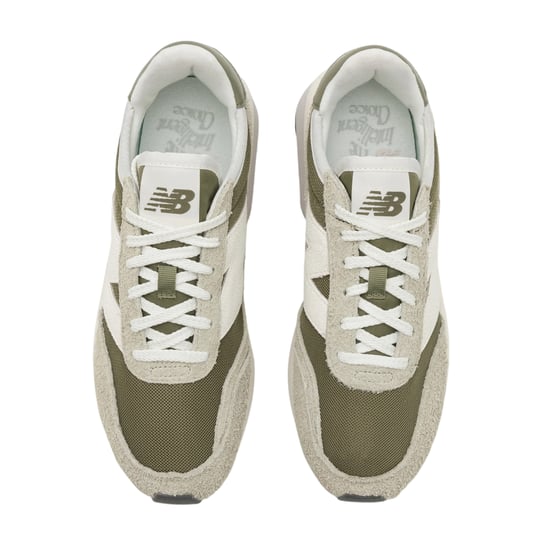 New Balance Heren 370 Suède Trainers (Groen, Wit) - Image 3