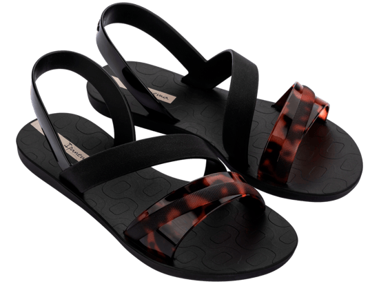 Ipanema Womens Vibrant Sandal Fem Black/Turtle/Beige - Image 1
