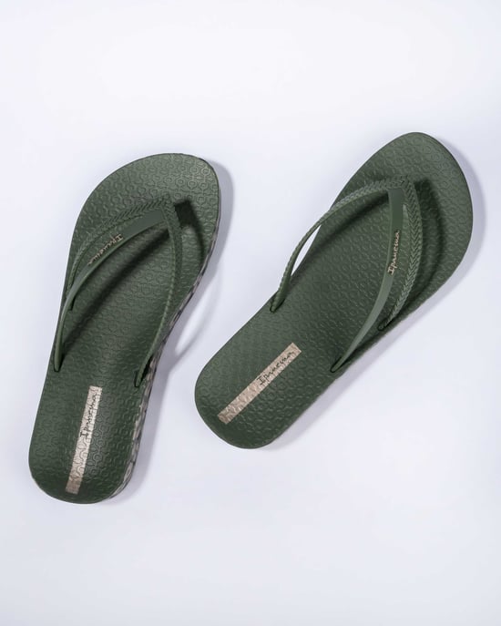 Ipanema Womens Bossa Soft V Fem Green/Gold - Image 3