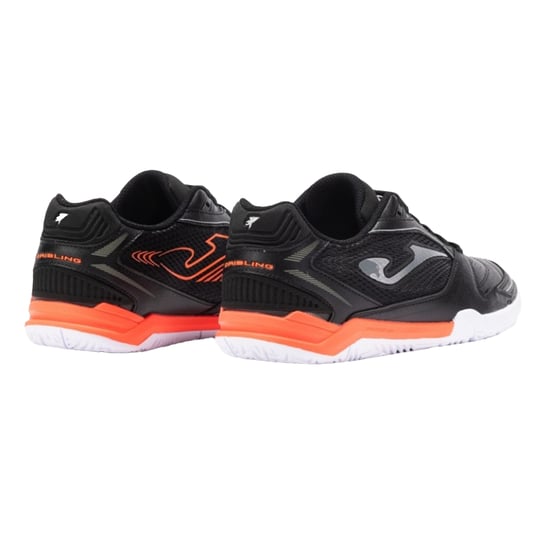 Joma Mens Dribling Dribbling Synthetic Indoor Football Trainers (Black/White/Orange) - Image 2