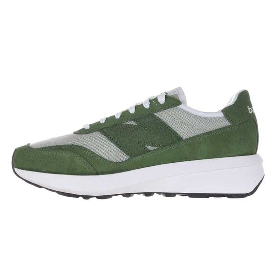 New Balance Mens 370 Suede Trainers (Green) - Image 2