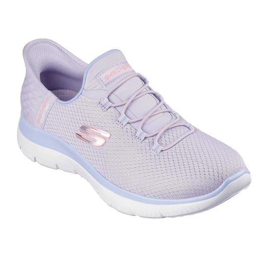 Skechers Mens Summits - Diamond Dream Slip-In Casual Shoes (Grey/Lavender) - Image 5
