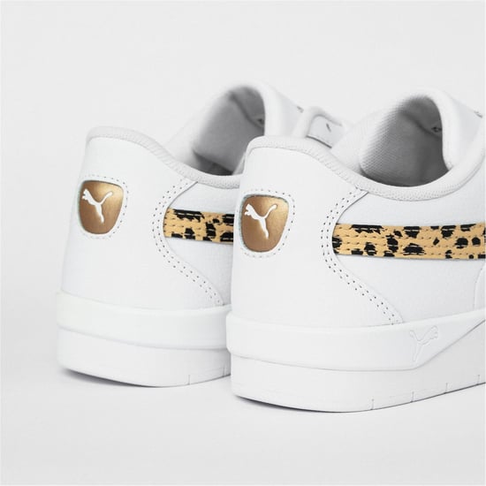 Puma Womens/Ladies Jada Platform Trainers (White/Leopard) - Image 4