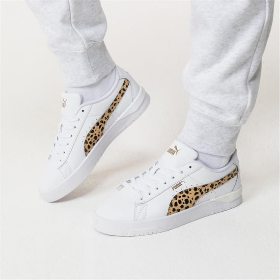 Puma Womens/Ladies Jada Platform Trainers (White/Leopard) - Image 5