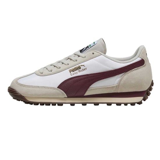 Puma Dames Easy Rider Suède Sneakers (Wit/Bordeaux) - Image 2