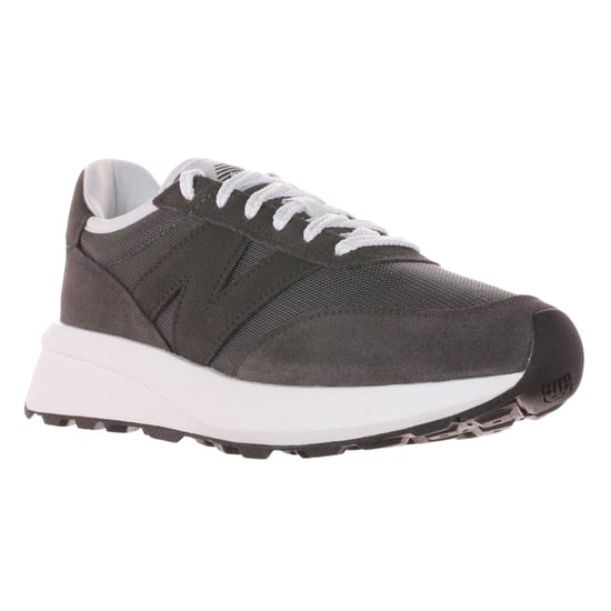 New Balance Mens 370 Suede Trainers (White Castlerock) - Image 4