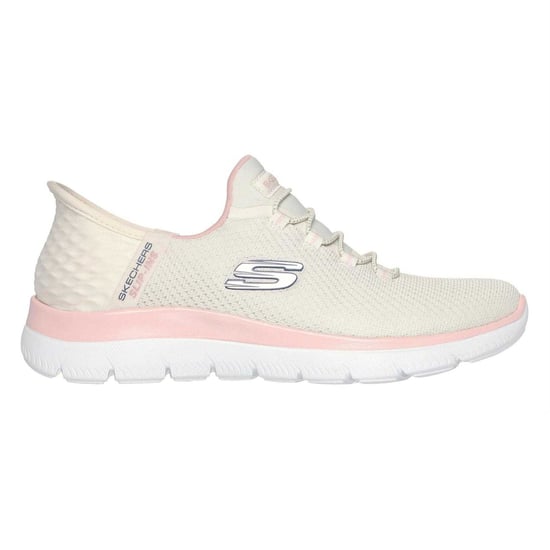 Skechers Mens Summits - Diamond Dream Slip-In Casual Shoes (Off White/Pink) - Image 1