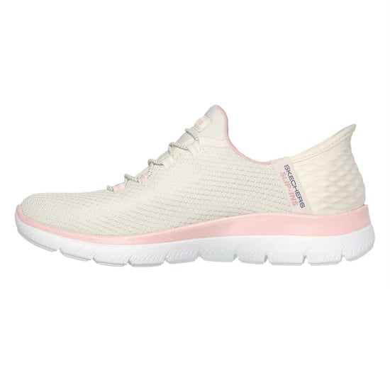 Skechers Mens Summits - Diamond Dream Slip-In Casual Shoes (Off White/Pink) - Image 2