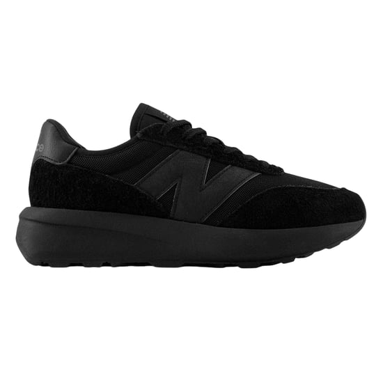 New Balance Heren 370 Suède Trainers (Drievoudig zwart) - Image 1