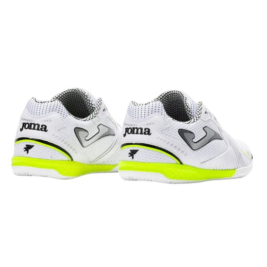 Joma Mens Dribling Dribbling Synthetic Indoor Football Trainers (White/Yellow) - Image 2