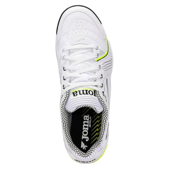 Joma Mens Dribling Dribbling Synthetic Indoor Football Trainers (White/Yellow) - Image 3