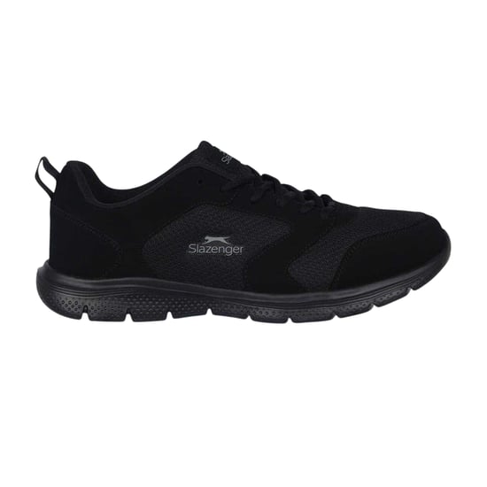Slazenger Force Mesh-sportschoenen voor heren (Zwart, Zwart) - Image 1
