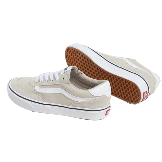 Vans Mens Brooklyn Canvas Trainers (Silver) - Image 3