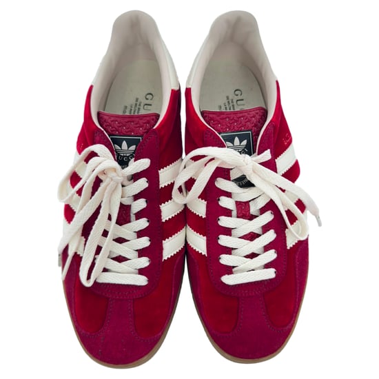 Adidas x Gucci Gazelle Sneakers in Bordeaux Suède - Image 3