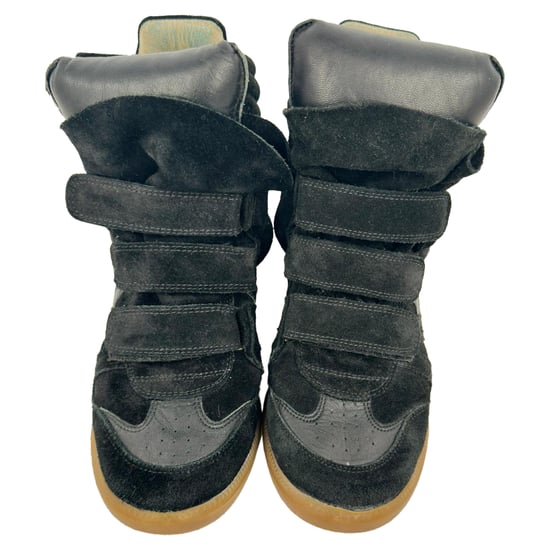 Isabel Marant Bekett Hightop Kängor med Klack i Svart Mocka - Image 3