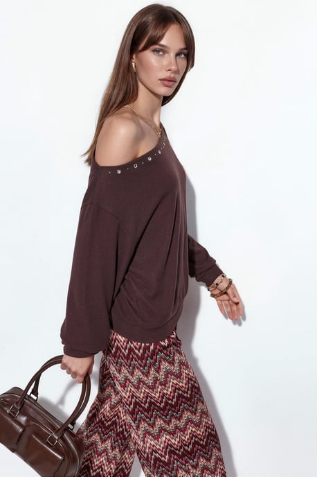 Dames Fleece Sweatshirt met Ronde Hals - Image 2