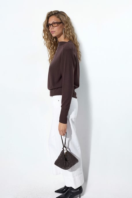 Women's Solid Crew Neck Sweatshirt - Image 2