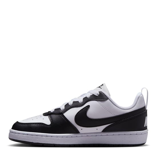 Nike Borough Low Recraft leren platte sneakers voor kinderen (Wit, Zwart) - Image 2