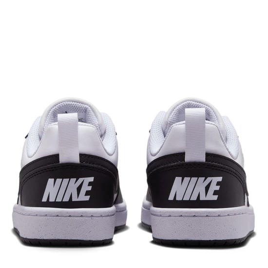 Nike Borough Low Recraft leren platte sneakers voor kinderen (Wit, Zwart) - Image 4