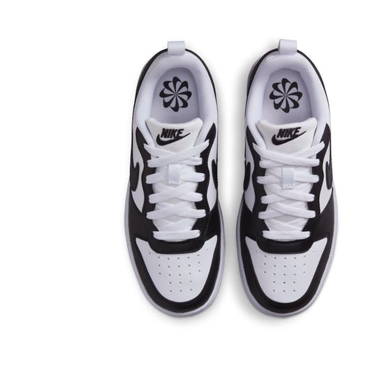 Nike Borough Low Recraft leren platte sneakers voor kinderen (Wit, Zwart) - Image 5