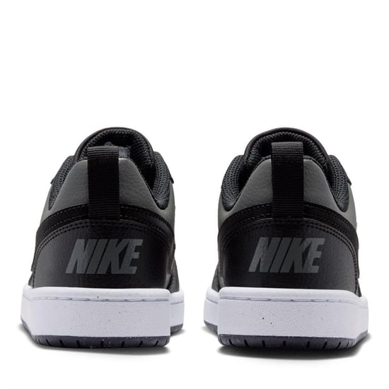 Nike Borough Low Recraft leren platte sneakers voor kinderen (Grijs/Zwart/Wit) - Image 4
