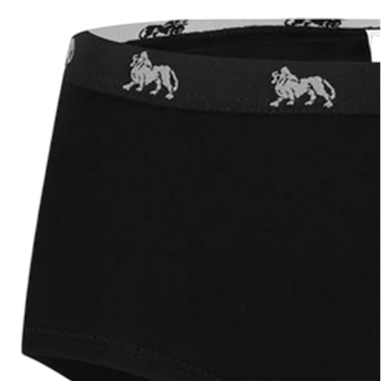 Lonsdale Womens/Ladies Logo Cotton Briefs (Black) - Image 3